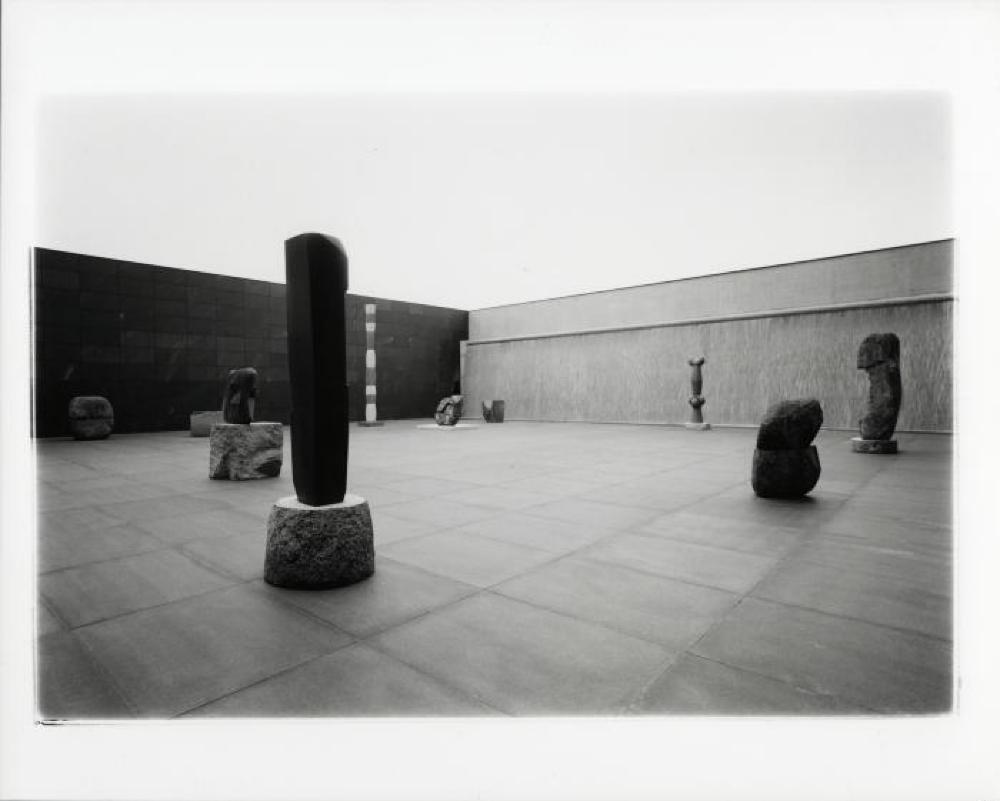 Installation view of "Dear Heartfelt Friend, Isamu Noguchi," Marugame G. Inokuma Museum of Contemporary Art, November 23, 1992 - March 14,1993.