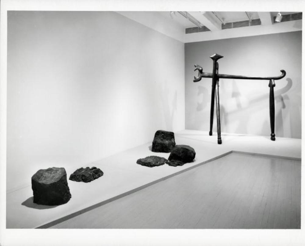 Installation view of "Isamu Noguchi - Bronze & Iron Sculpture," Pace Gallery, May 13, 1988 - June 11, 1988.
