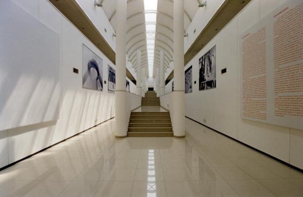 Installation view of "Isamu Noguchi: A Study in Space," Italdesign, Giugiaro Museum, May 8, 2001 - January 2002.