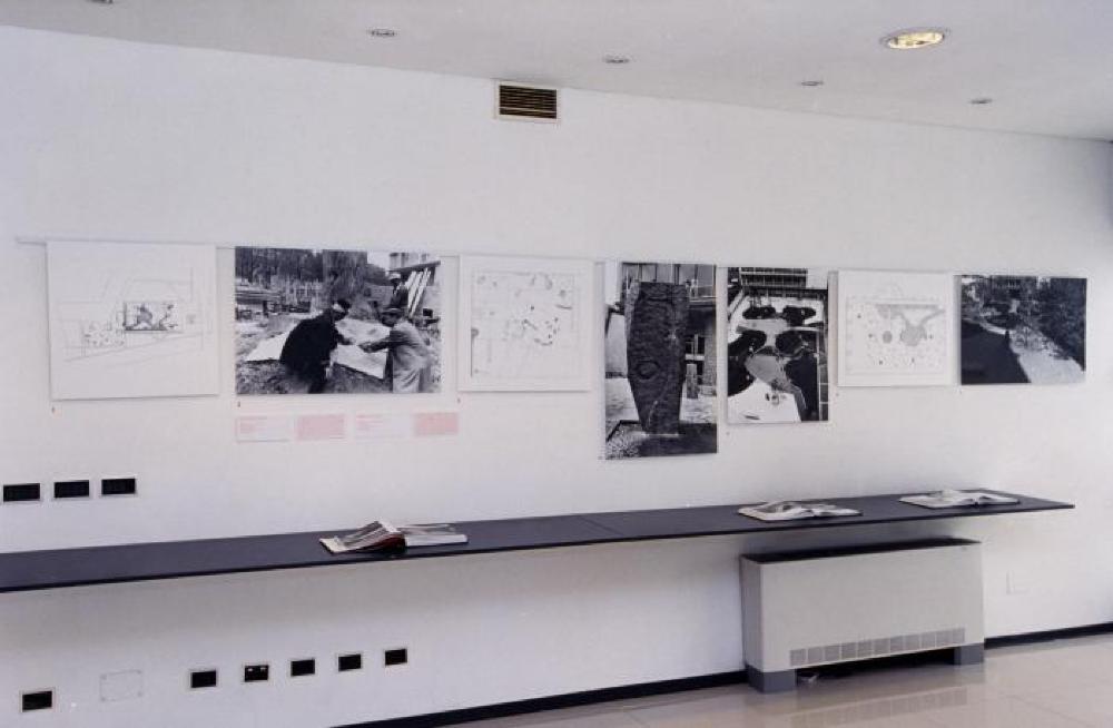 Installation view of "Isamu Noguchi: A Study in Space," Italdesign, Giugiaro Museum, May 8, 2001 - January 2002.