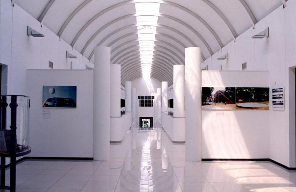 Installation view of "Isamu Noguchi: A Study in Space," Italdesign, Giugiaro Museum, May 8, 2001 - January 2002.