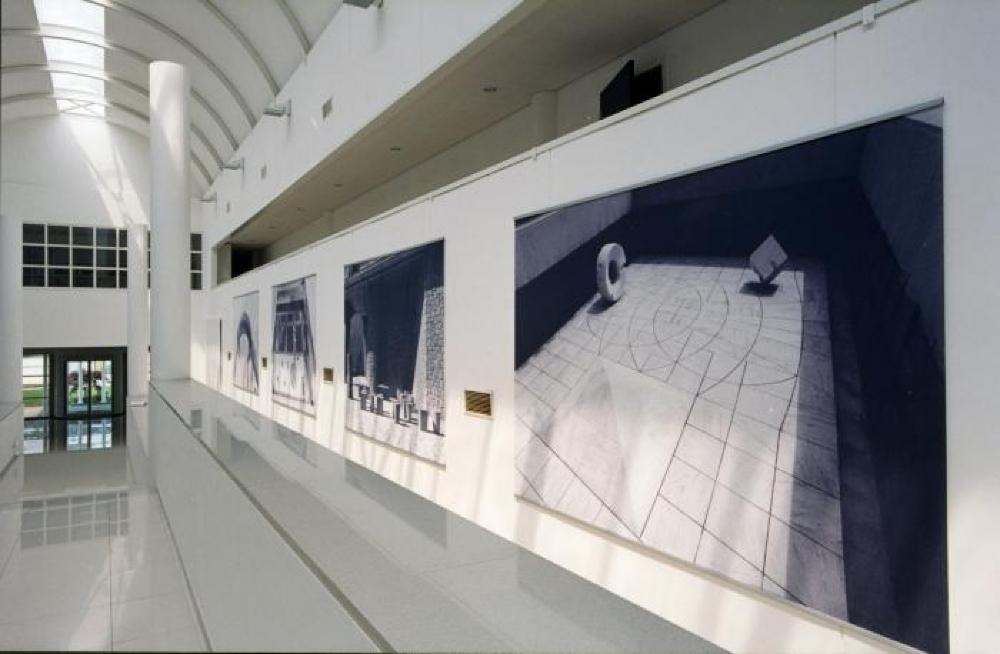 Installation view of "Isamu Noguchi: A Study in Space," Italdesign, Giugiaro Museum, May 8, 2001 - January 2002.