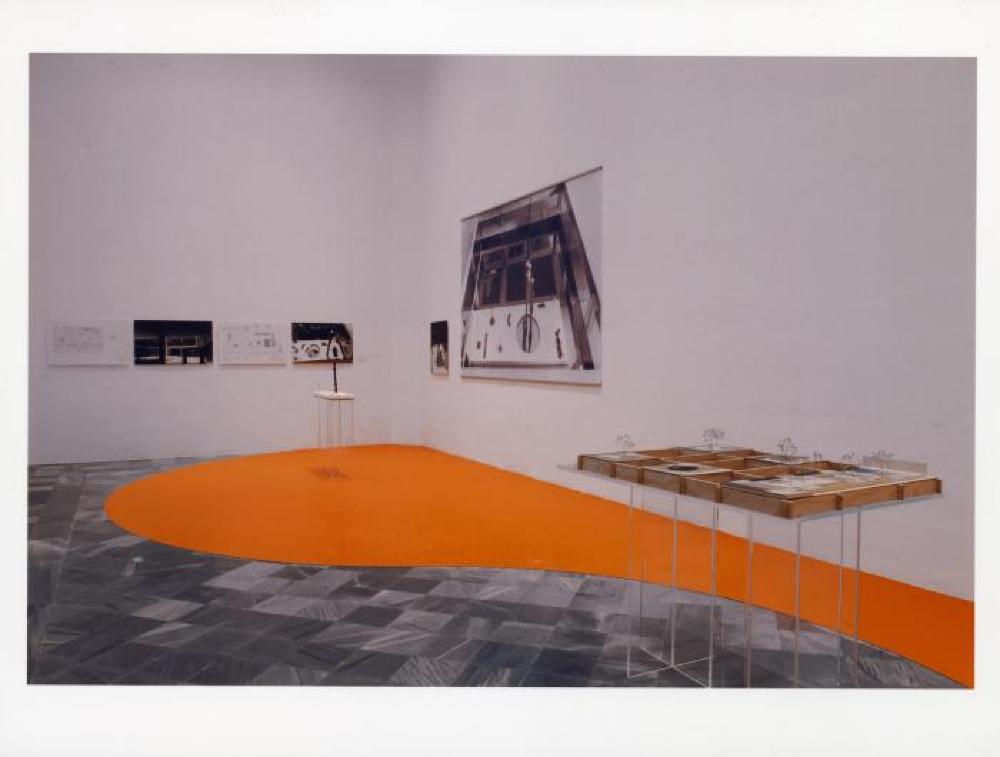 Installation view of "Isamu Noguchi: A Study in Space," Italdesign, Giugiaro Museum, May 8, 2001 - January 2002.