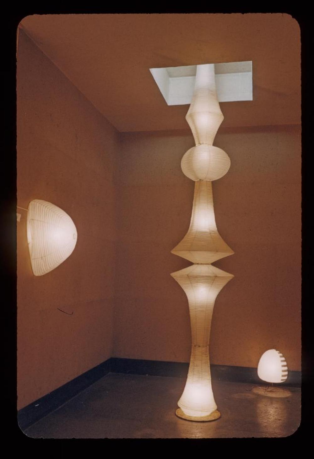 Installation view of "Akari: Lamps by Isamu Noguchi," Chuo Koron Gallery, Japan