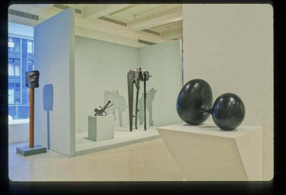 Installation view of "Isamu Noguchi - Bronze & Iron Sculpture," Pace Gallery