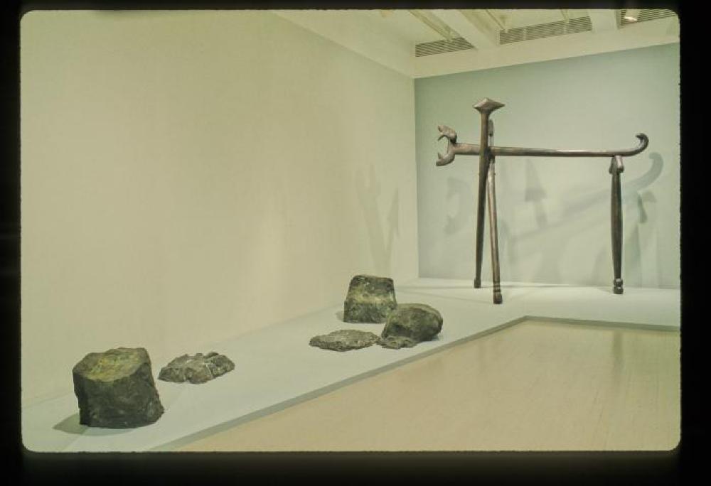 Installation view of "Isamu Noguchi - Bronze & Iron Sculpture," Pace Gallery