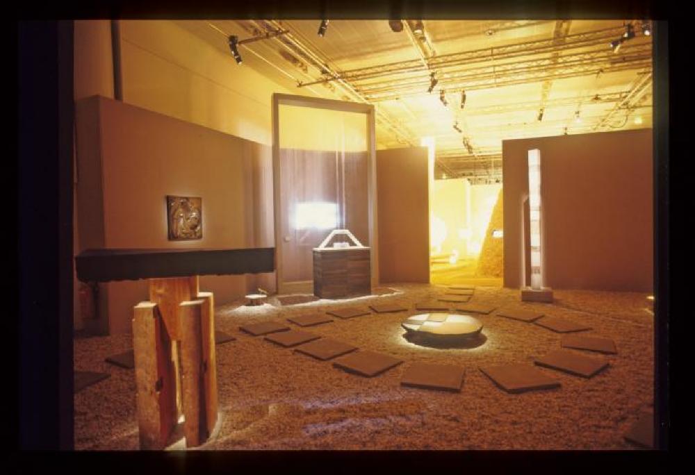 Installation view of "Isamu Noguchi Sculptural Design," Vitra Design Museum