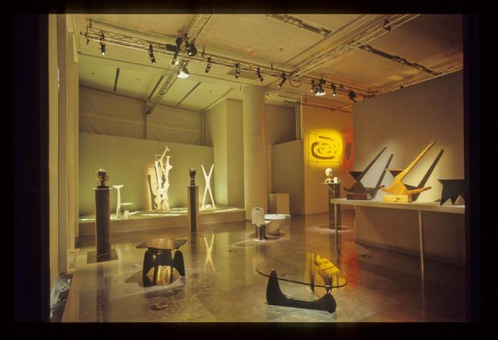 Installation view of "Isamu Noguchi Sculptural Design," Vitra Design Museum