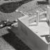 Installation view of Isamu Noguchi, Mitsukoshi Department Store exhibition (Nihombashi Head Store); Model for Faculty Room and Garden, Shin Banraisha, Keio University