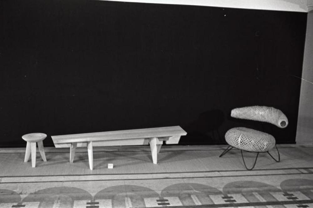 Installation view of "Isamu Noguchi," Mitsukoshi Department Store exhibition (Nihombashi Head Store), Tokyo, Japan