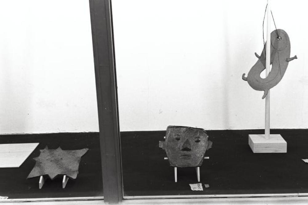 Installation view of "Isamu Noguchi Exhibition," Museum of Modern Art; Kamakura, Japan