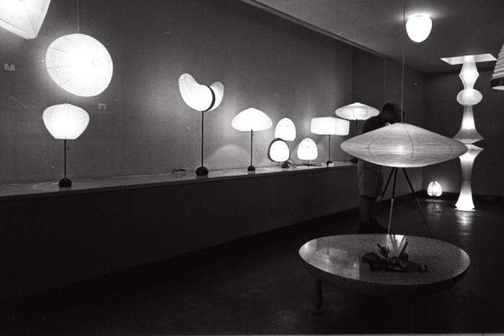 Installation view of "Isamu Noguchi Exhibition" Chuo Koron Gallery 