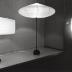 Akari table lamps with wall lamp