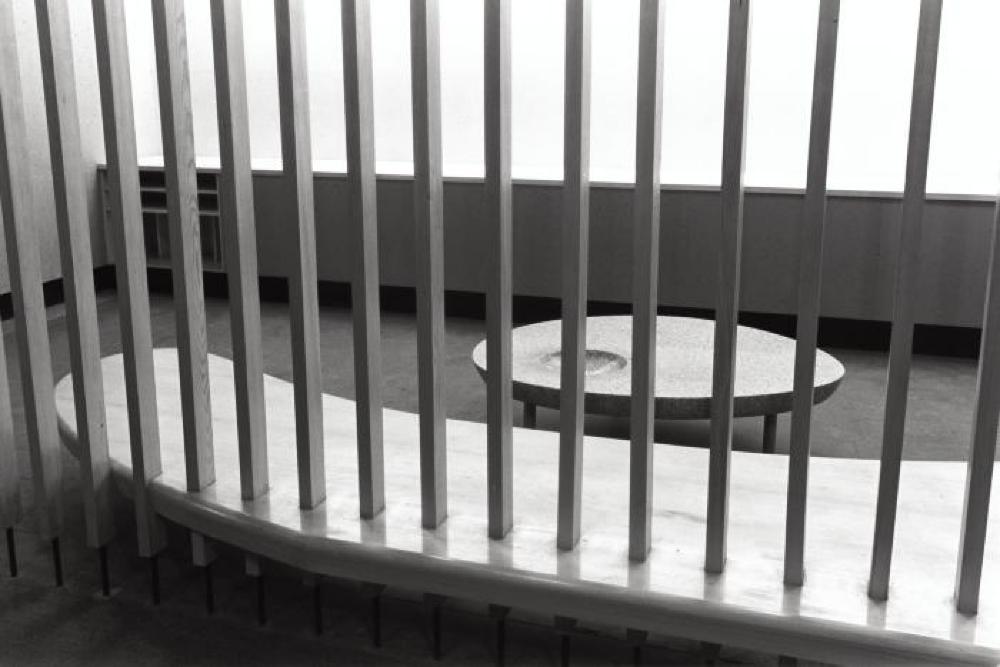 "Isamu Noguchi Exhibition" without Akari installation, Chuo Koron Gallery 