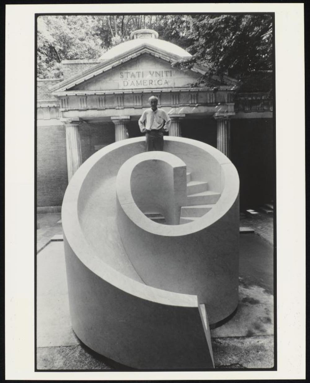 Isamu Noguchi with Slide Mantra