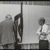 Isamu Noguchi at opening for Isamu Noguchi, Minami Gallery 