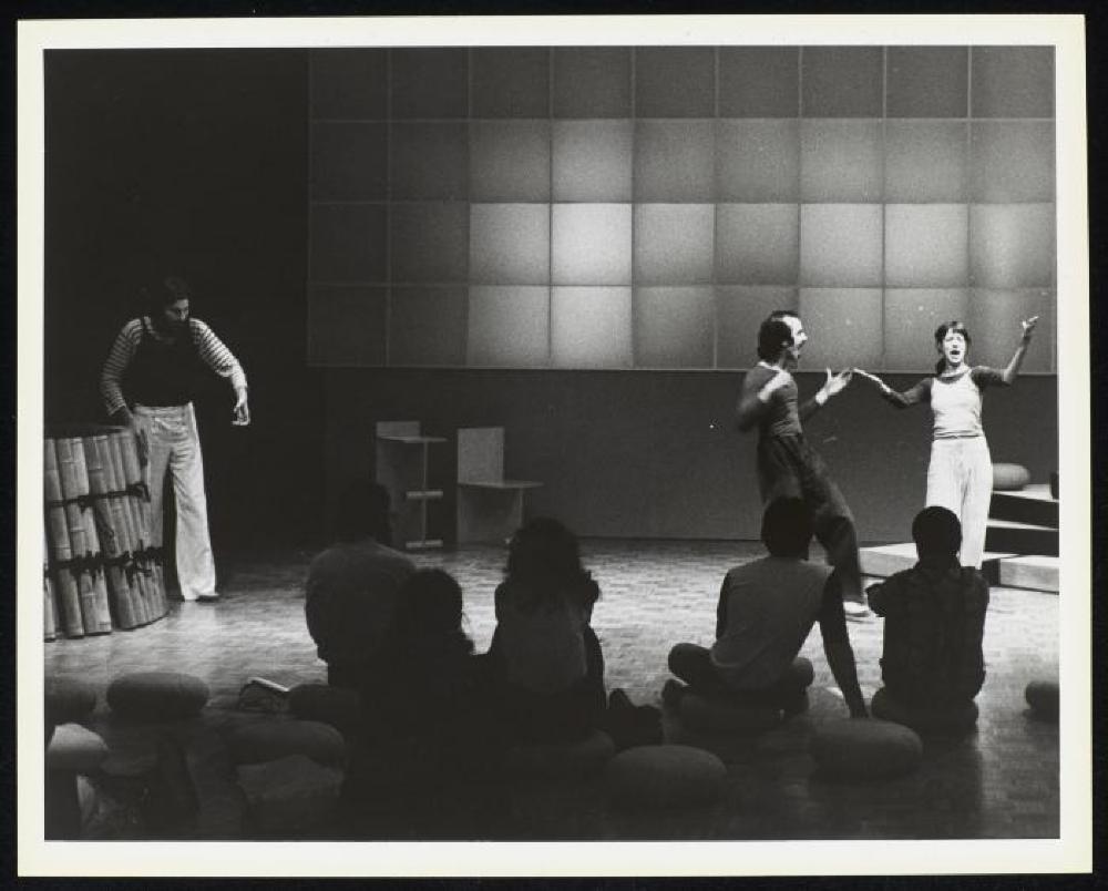 Performance photo from "Noguchi's Imaginary Landscapes," Detroit Institute of Fine Arts 