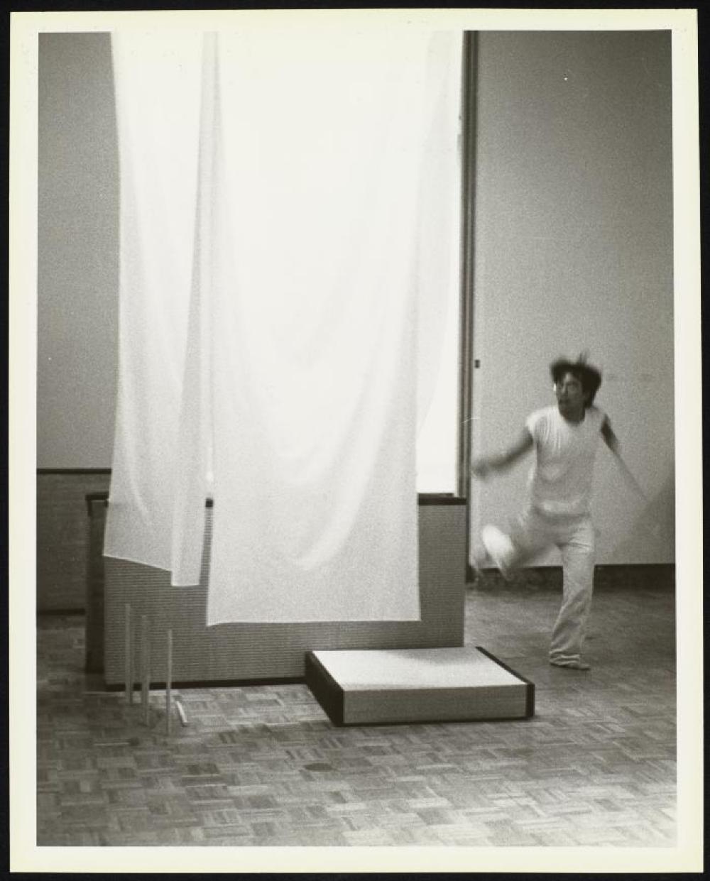 Performance photo from "Noguchi's Imaginary Landscapes," Detroit Institute of Fine Arts 