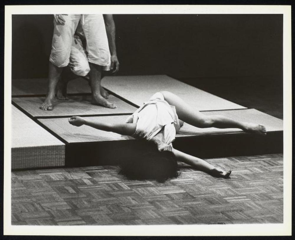 Performance photo from "Noguchi's Imaginary Landscapes," Detroit Institute of Fine Arts 