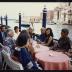 1986 Venice Biennale visit, group including Noguchi with Arne Glimcher, Priscilla Morgan, Kyoko Kawamura, J.B. Blunk, Ailes Spinden and others