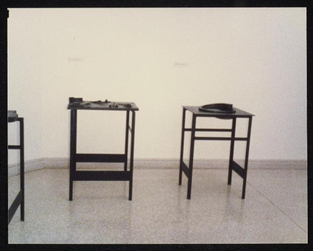 Installation view of "Isamu Noguchi: What is Sculpture" at the 1986 Venice Biennale