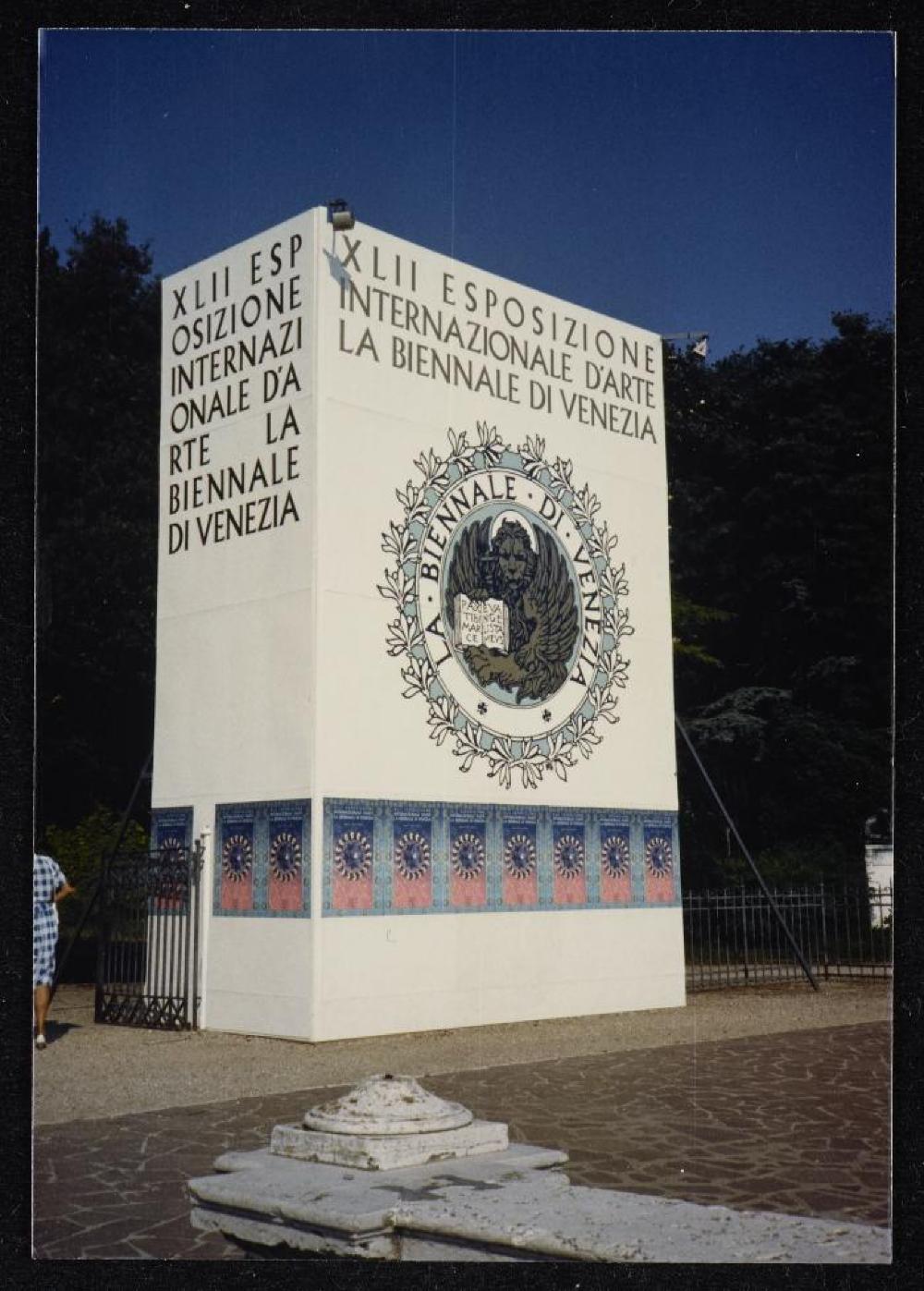 Signage for 1986 Venice Biennale 