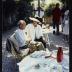 Isamu Noguchi at event for Isamu Noguchi: What is Sculpture? 1986 Venice Biennale