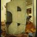 Installation process for Isamu Noguchi Retrospective 1992, National Museum of Modern Art, Kyoto (travel venue)
