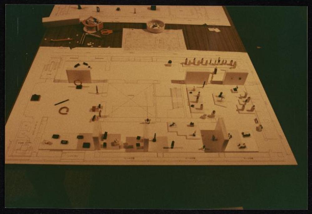 Maquette for "Isamu Noguchi Retrospective 1992," National Museum of Modern Art, Kyoto (travel venue)