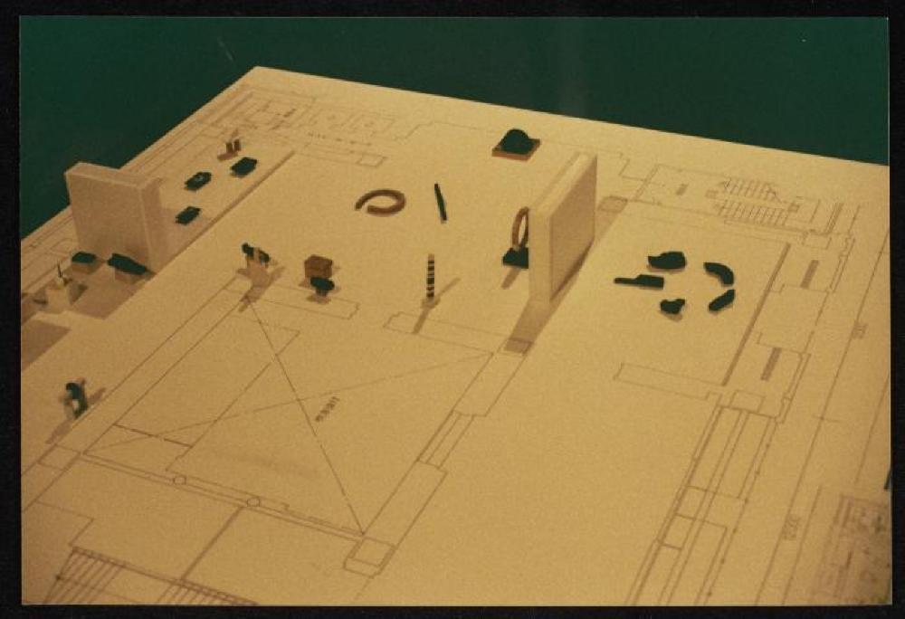 Maquette for "Isamu Noguchi Retrospective 1992," National Museum of Modern Art, Kyoto (travel venue)