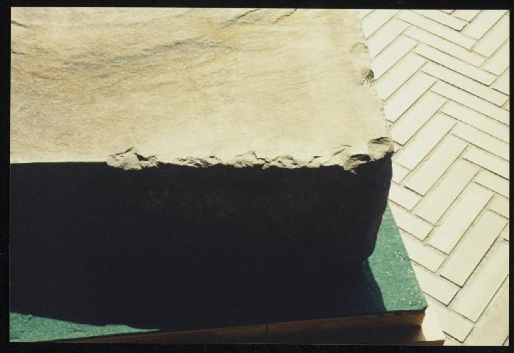 Installation process for "Isamu Noguchi Retrospective 1992," National Museum of Modern Art, Tokyo