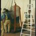 Installation process for Isamu Noguchi Retrospective 1992, National Museum of Modern Art, Kyoto (travel venue)