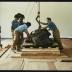 Installation process for Isamu Noguchi Retrospective 1992, National Museum of Modern Art, Kyoto (travel venue)