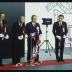 Genichiro Inokuma cutting ribbon at Dear Heartfelt Friend, Isamu Noguchi, Marugame Genichiro-Inokuma Museum of Contemporary Art (MIMOCA) 