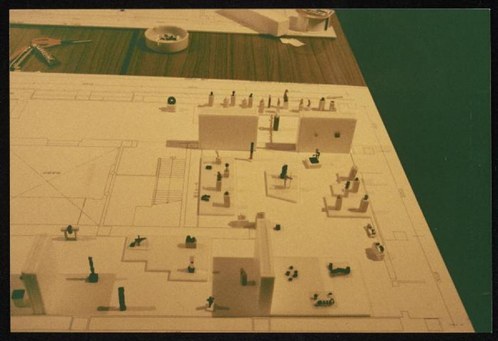 Maquette for "Isamu Noguchi Retrospective 1992," National Museum of Modern Art, Kyoto (travel venue)