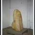 Installation process for Relocated, The Noguchi Museum, April 10, 2001 - October 31, 2001.