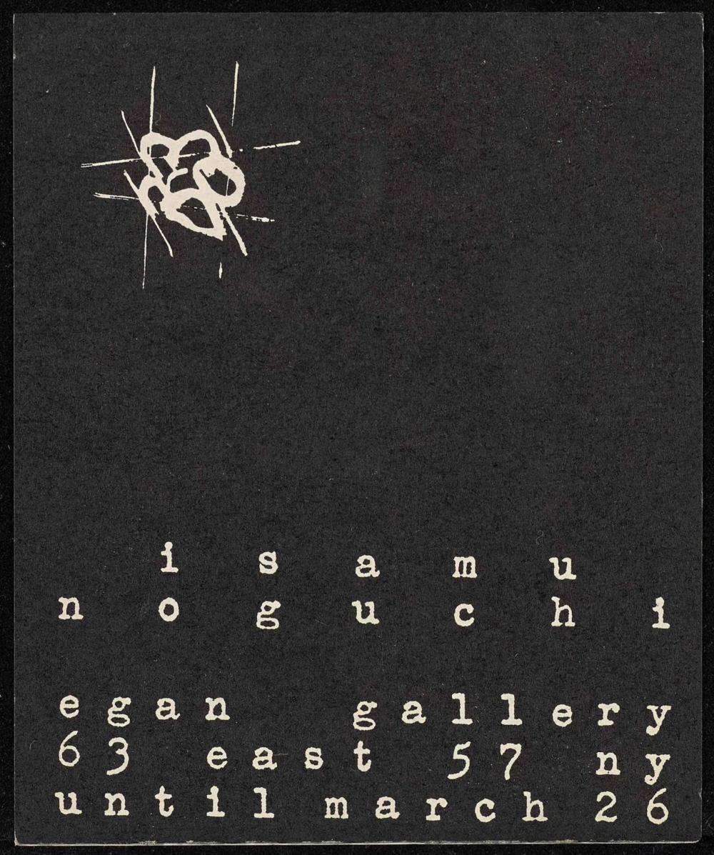 Egan Gallery exhibition brochure