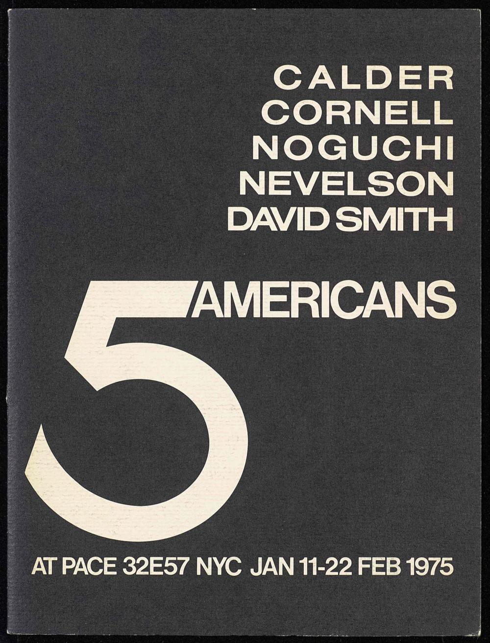 Pace Gallery exhibition brochure [APPENDED MATERIAL]